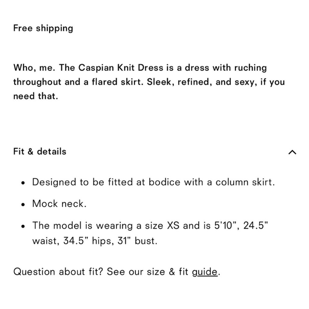 NWT • Caspian knit dress in fior de latte - XS - Picture 5 of 9